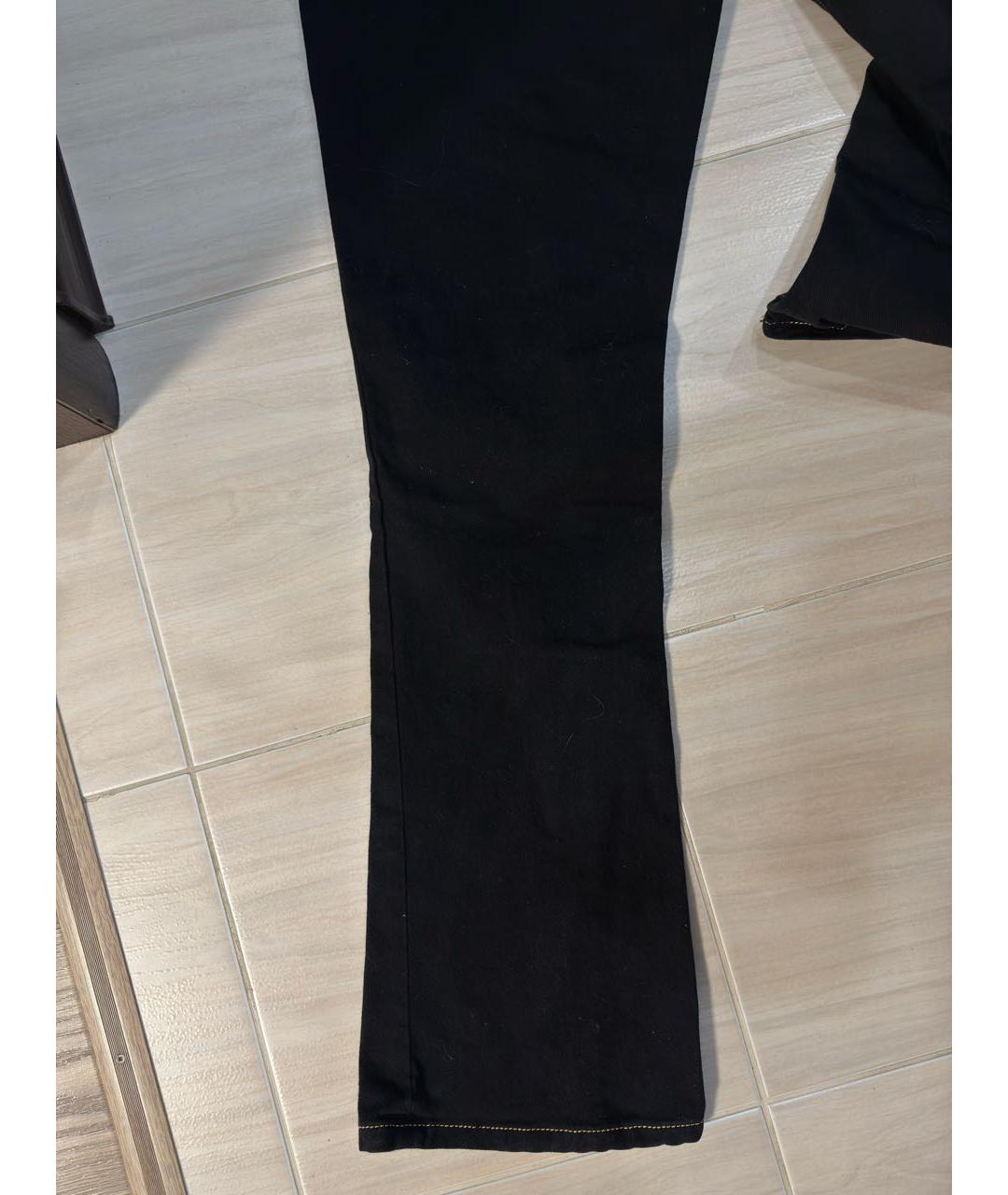 RALPH LAUREN Черные хлопковые джинсы клеш, фото 6