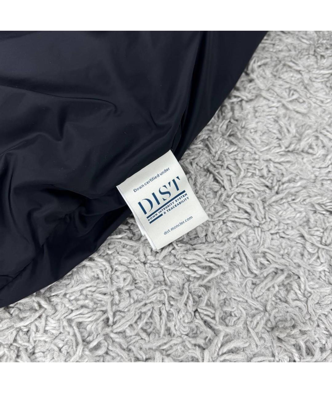MONCLER Черный полиамидовый пуховик, фото 3