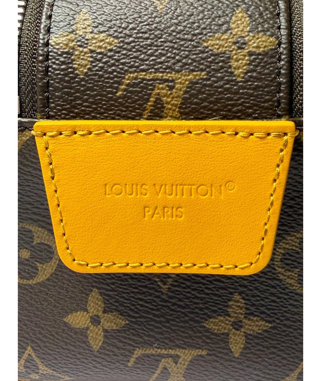 LOUIS VUITTON Коричневая косметичка, фото 6