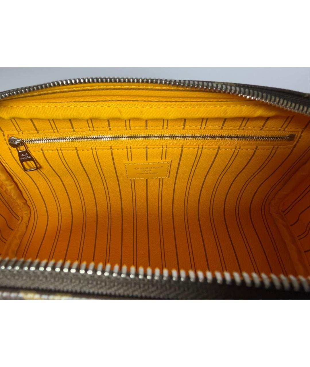 LOUIS VUITTON Коричневая косметичка, фото 8