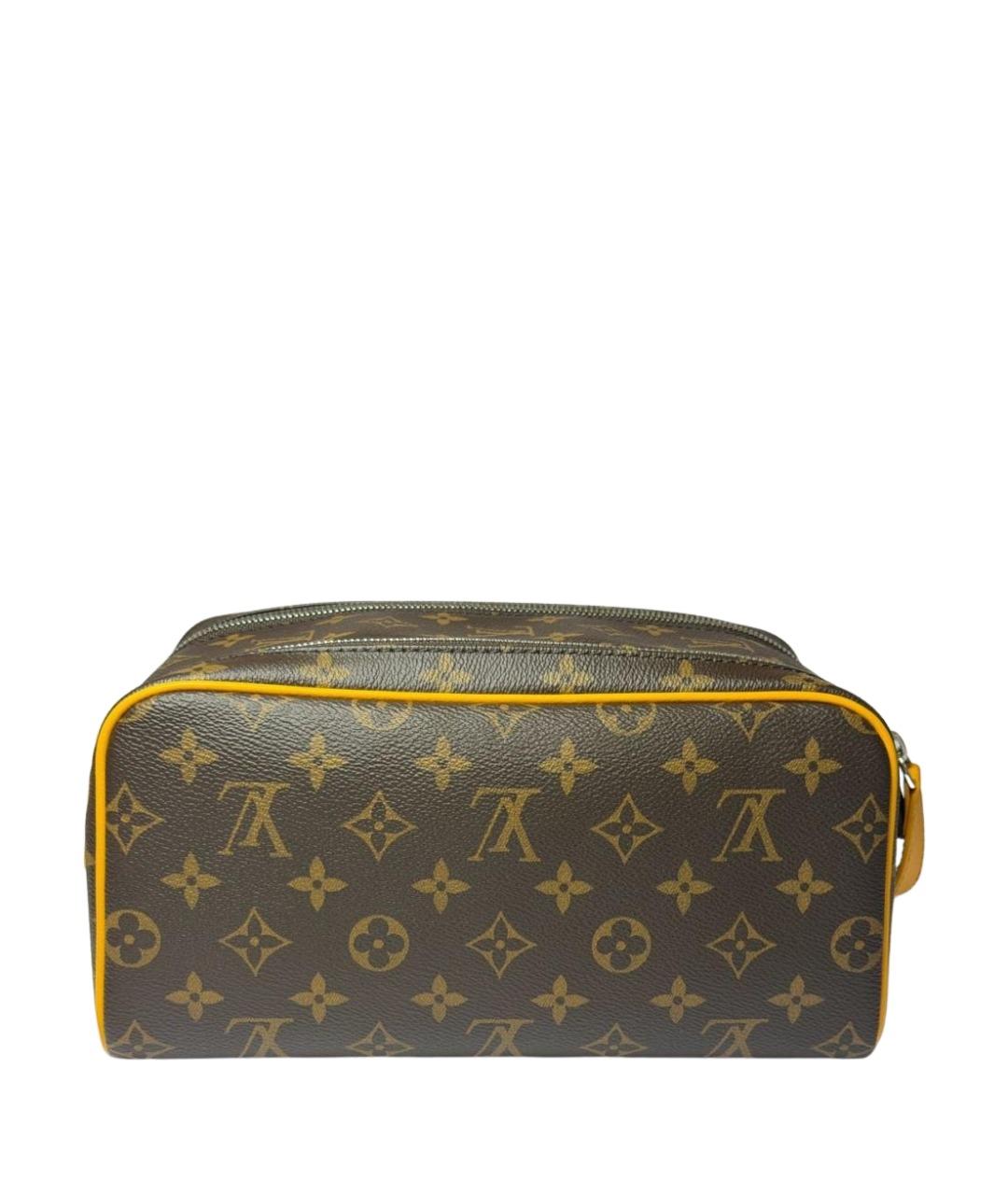 LOUIS VUITTON Коричневая косметичка, фото 10