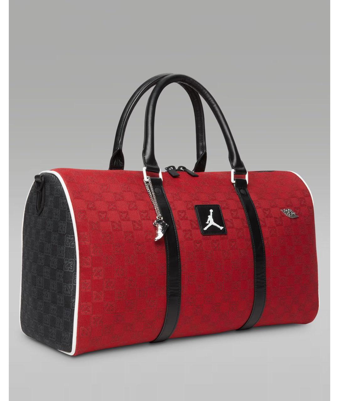 JORDAN Красная дорожная/спортивная сумка, фото 2