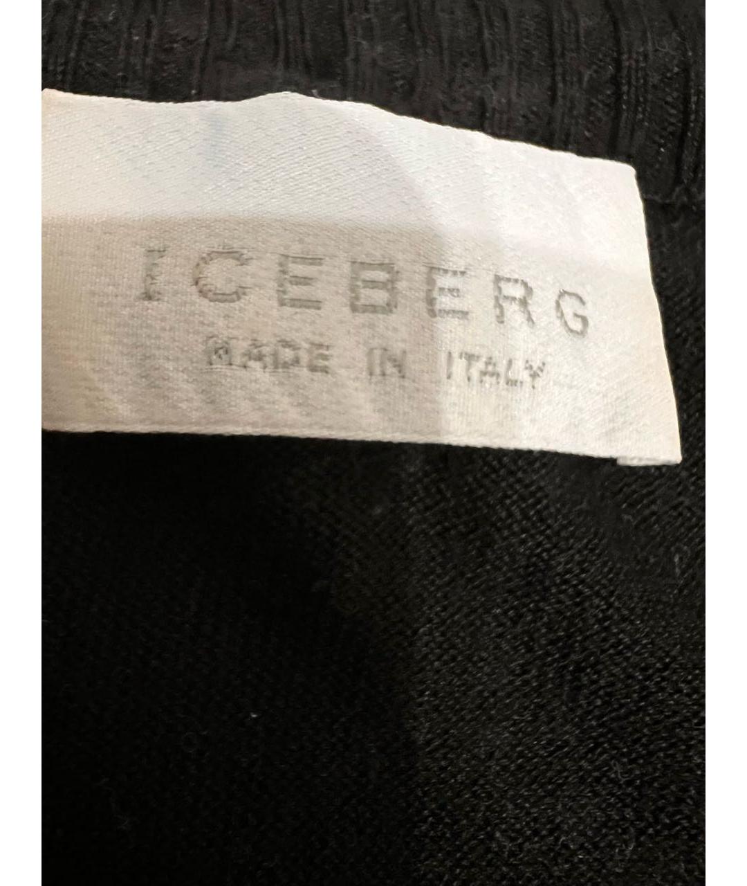 ICEBERG Черный шелковый кардиган, фото 3