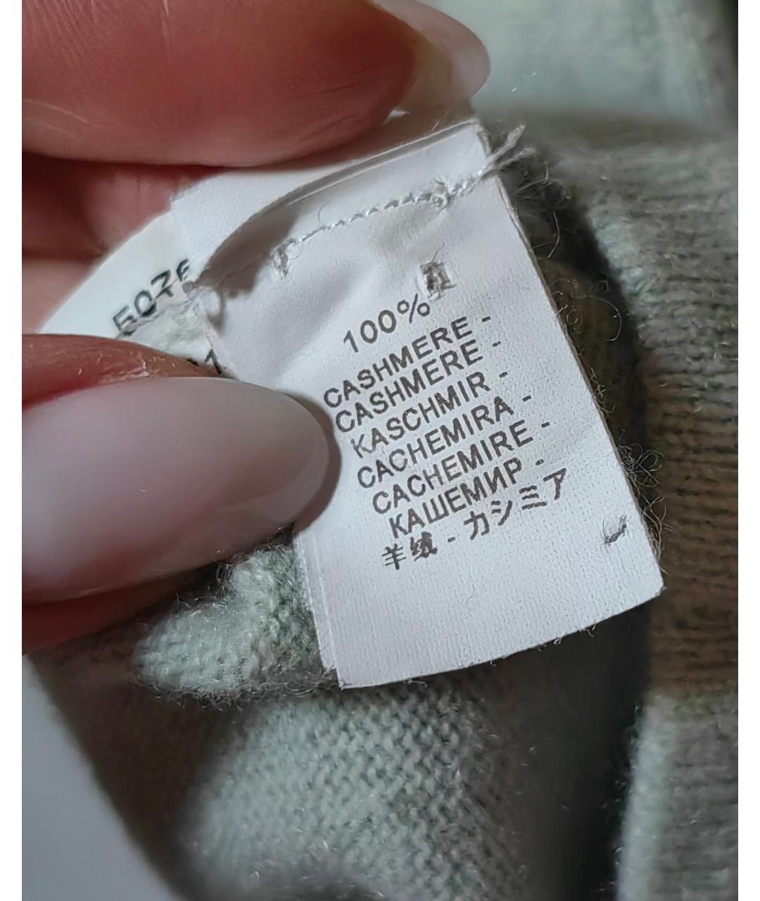 BRUNELLO CUCINELLI Зеленый кашемировый джемпер / свитер, фото 4