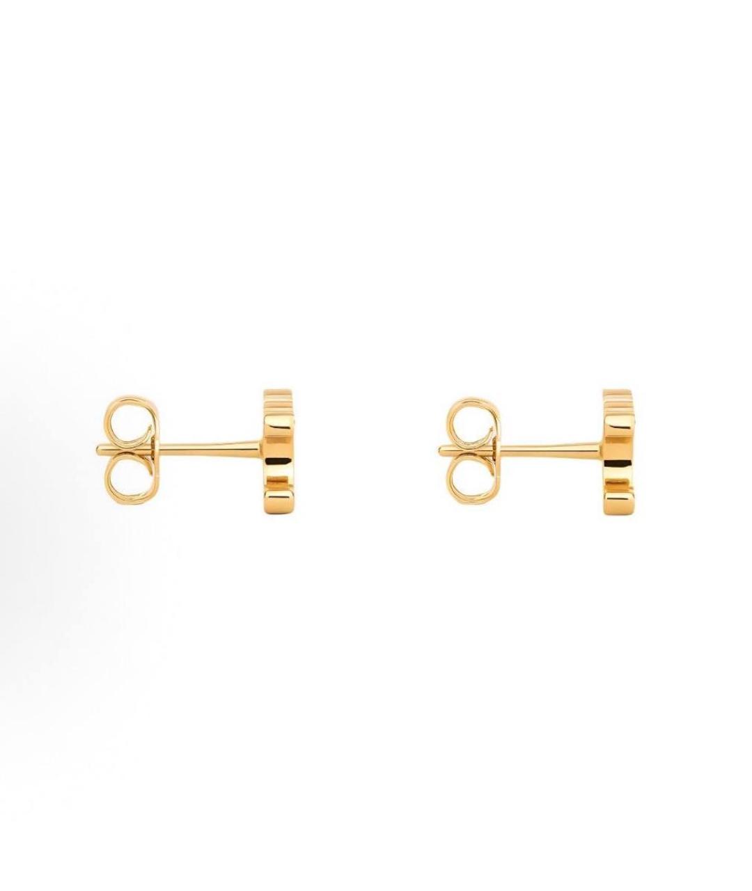 CELINE Золотые латунные серьги, фото 3