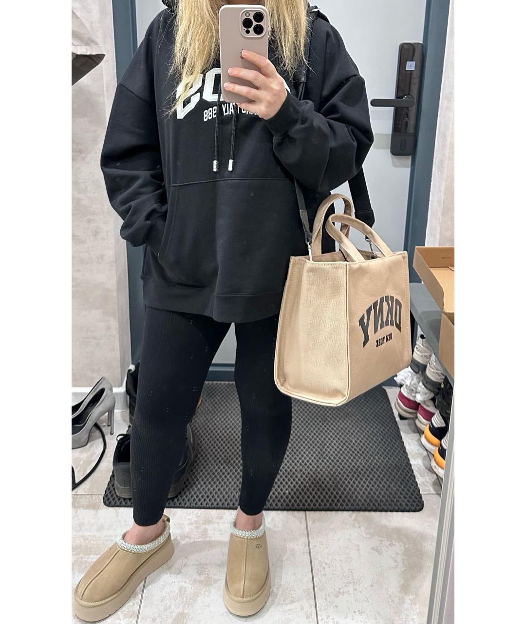 DKNY Бежевая сумка тоут, фото 5