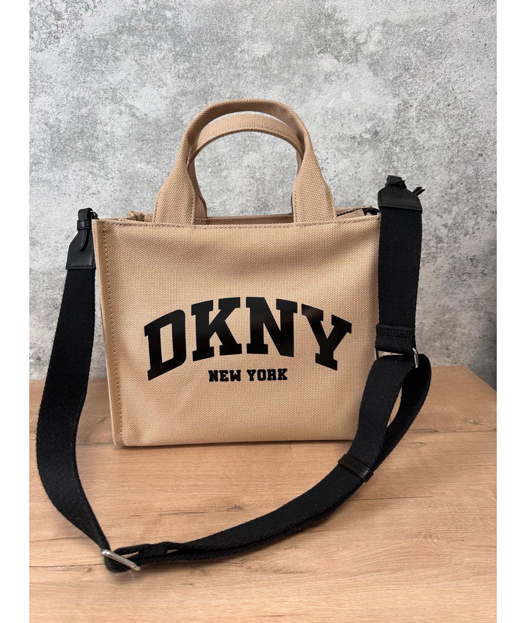 DKNY Бежевая сумка тоут, фото 6