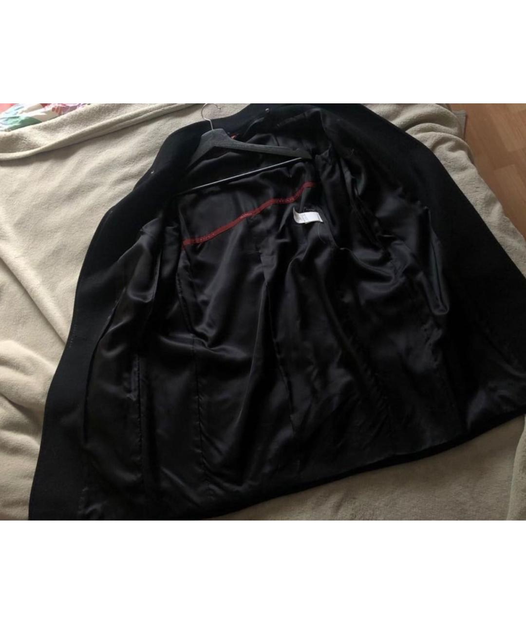 MAX MARA STUDIO Черное шерстяное пальто, фото 3