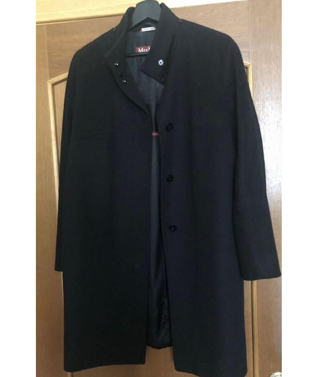 MAX MARA STUDIO Черное шерстяное пальто, фото 5