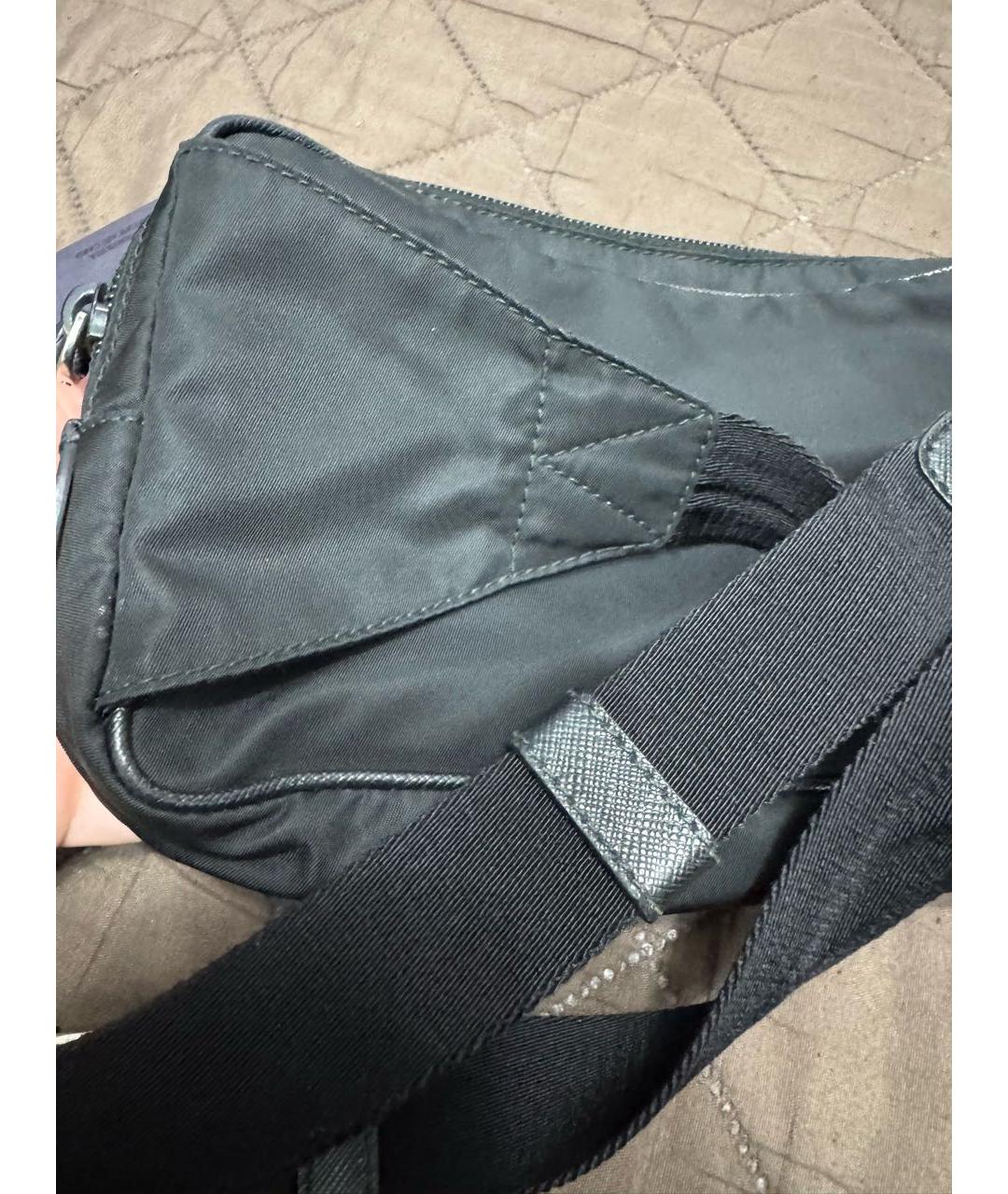 PRADA Черная поясная сумка, фото 7