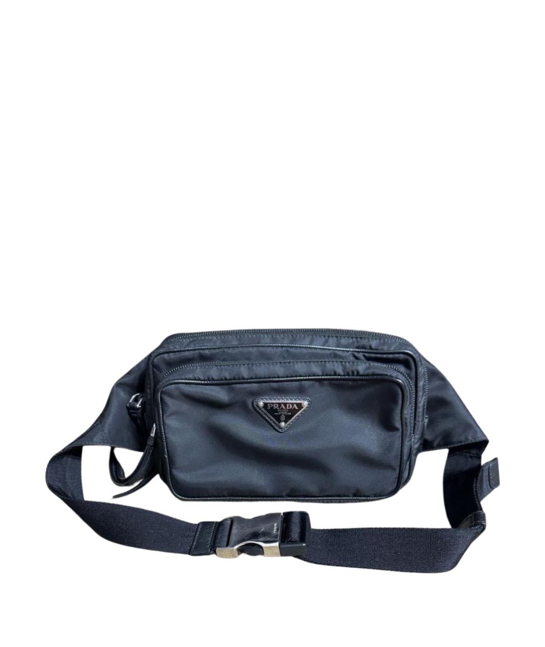 PRADA Черная поясная сумка, фото 1