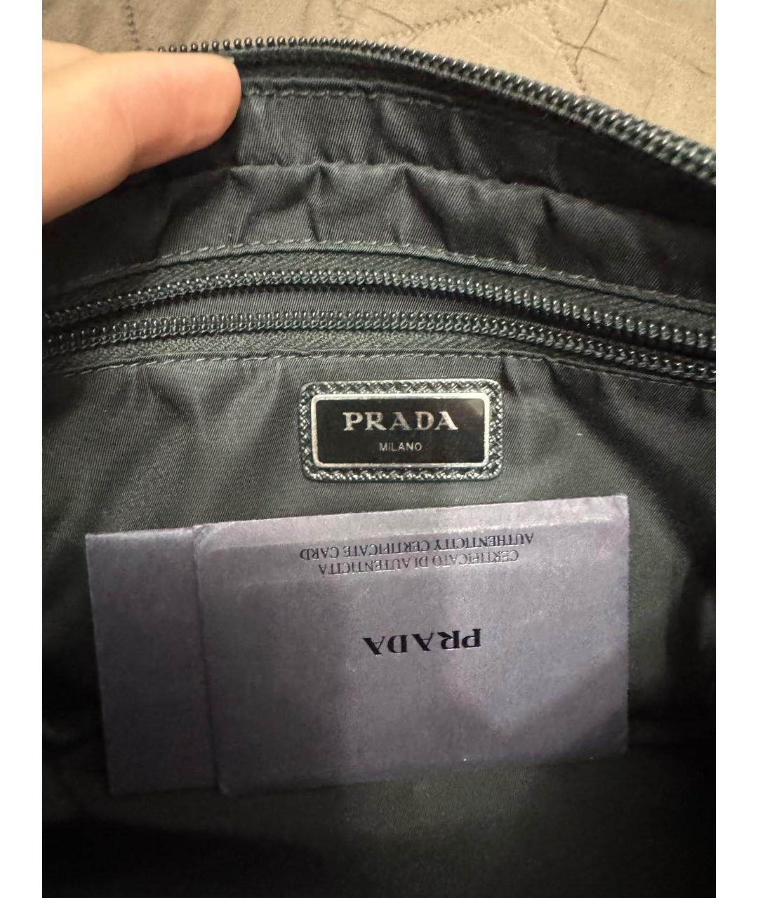 PRADA Черная поясная сумка, фото 4