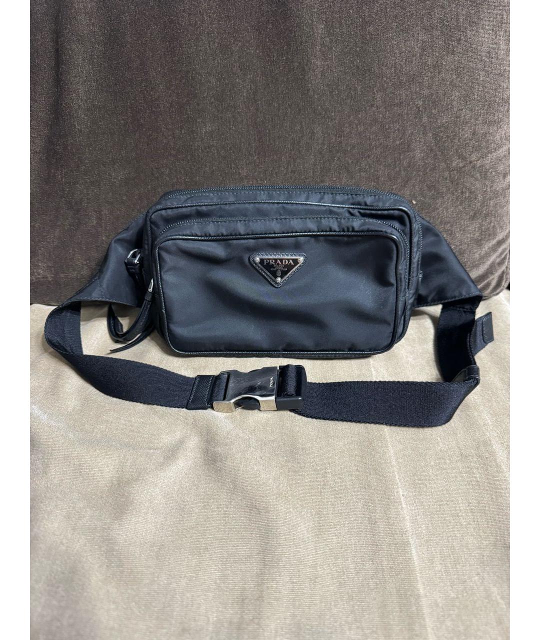 PRADA Черная поясная сумка, фото 9