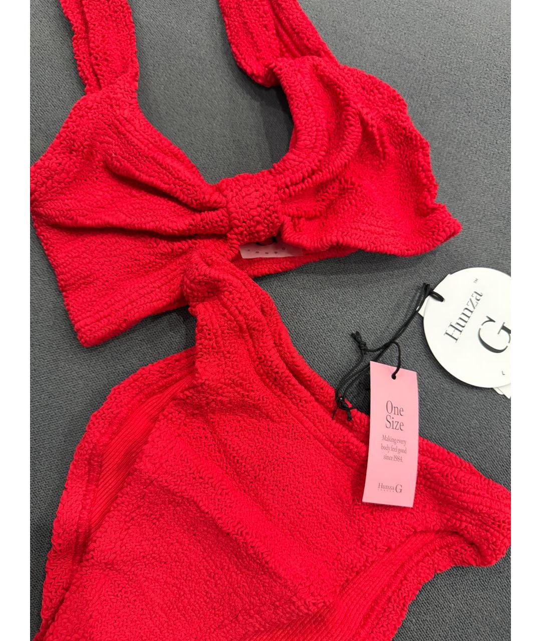 HUNZA G Красный купальник, фото 4
