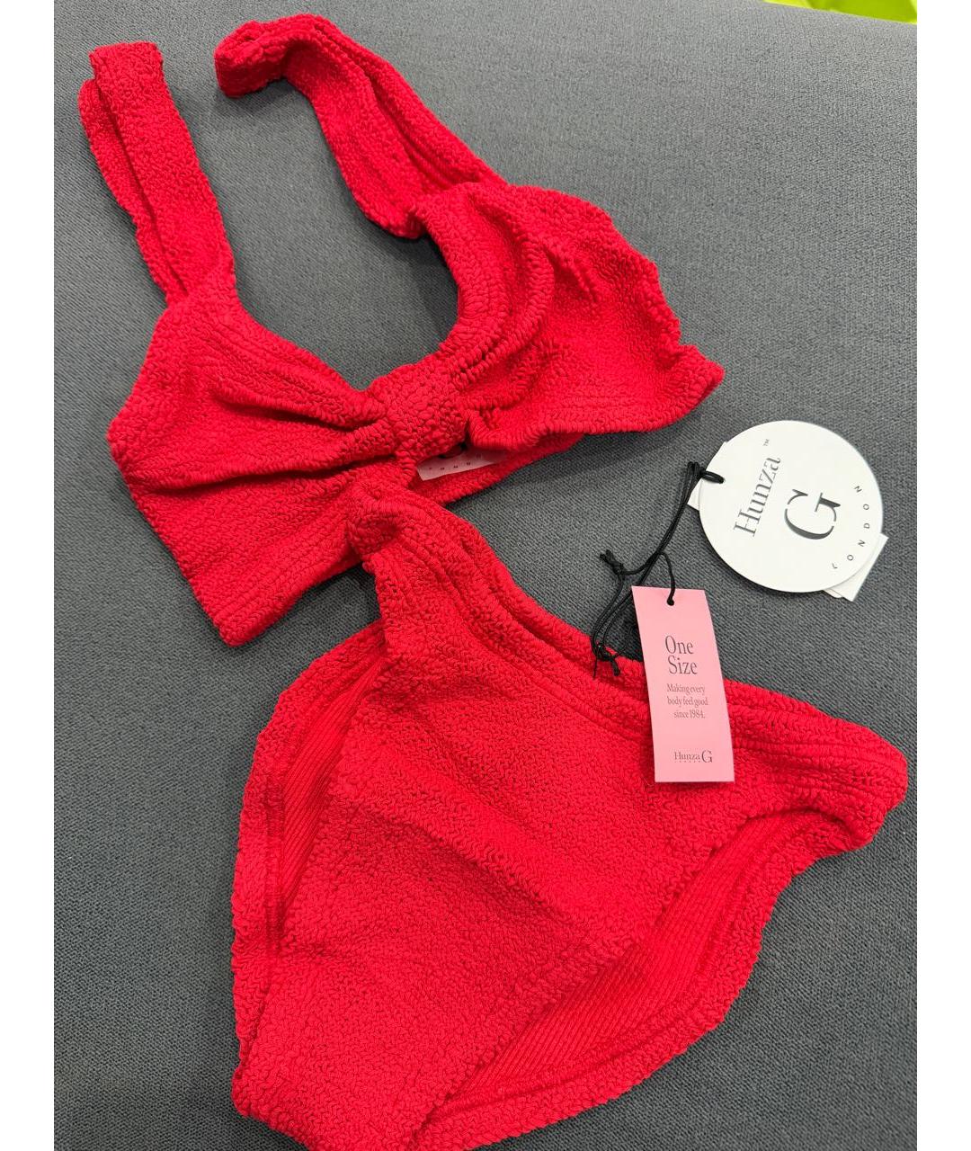 HUNZA G Красный купальник, фото 5