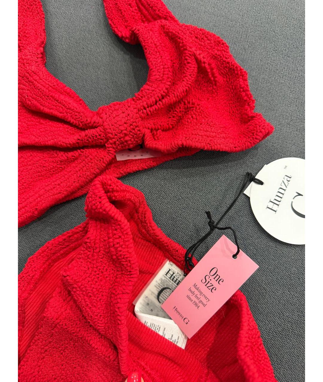 HUNZA G Красный купальник, фото 6