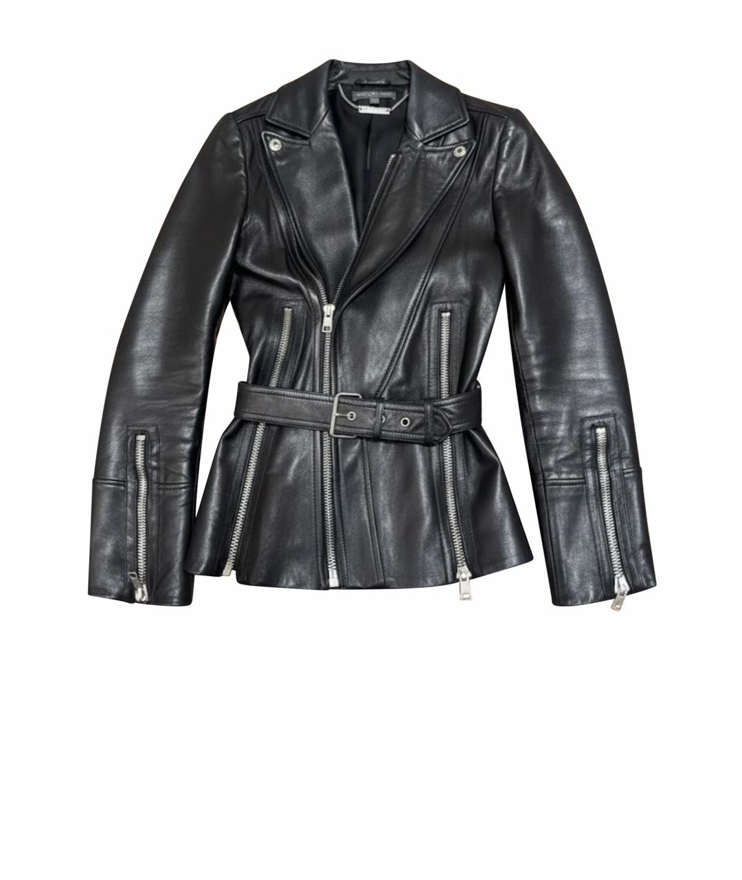 ALEXANDER MCQUEEN Черная кожаная куртка, фото 6