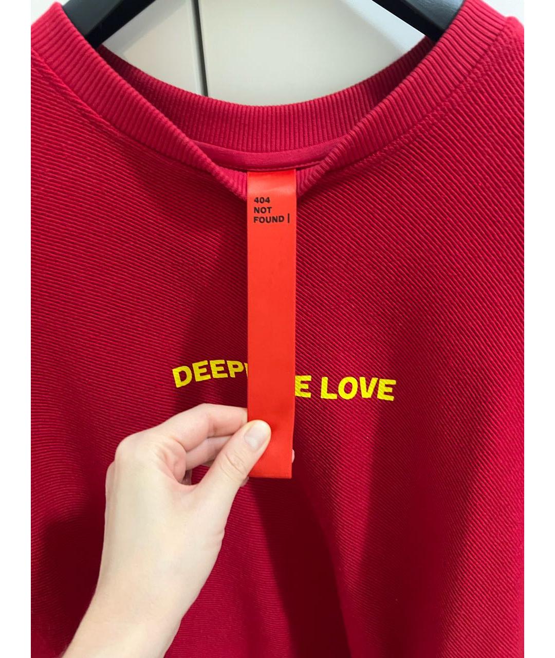 404NOTFOUND Красный хлопковый джемпер / свитер, фото 3