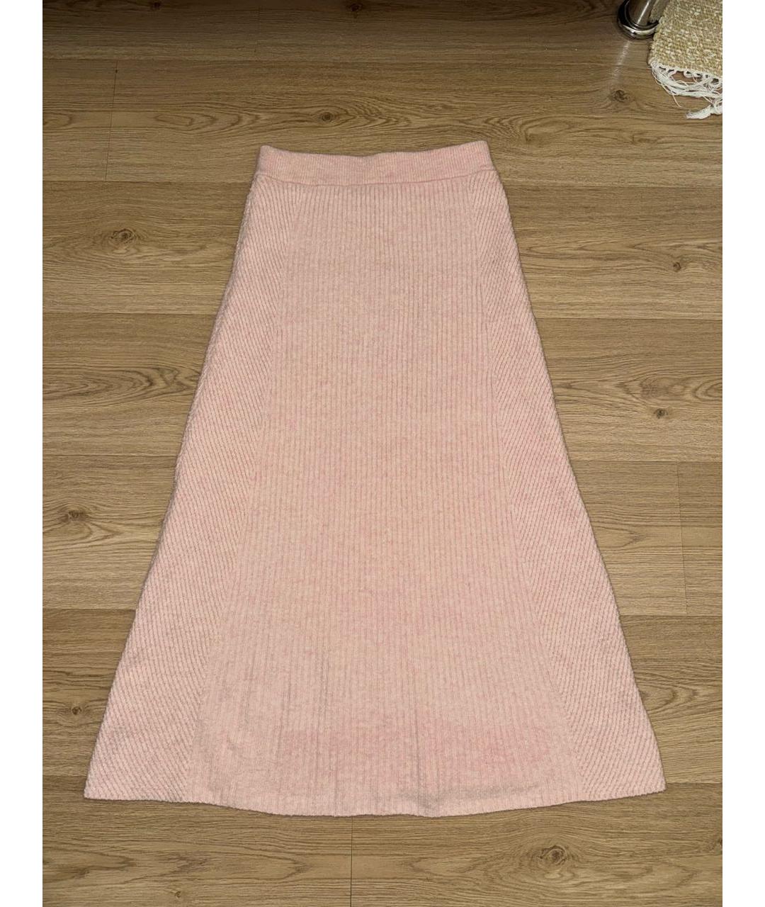 MAJE Розовая юбка макси, фото 6
