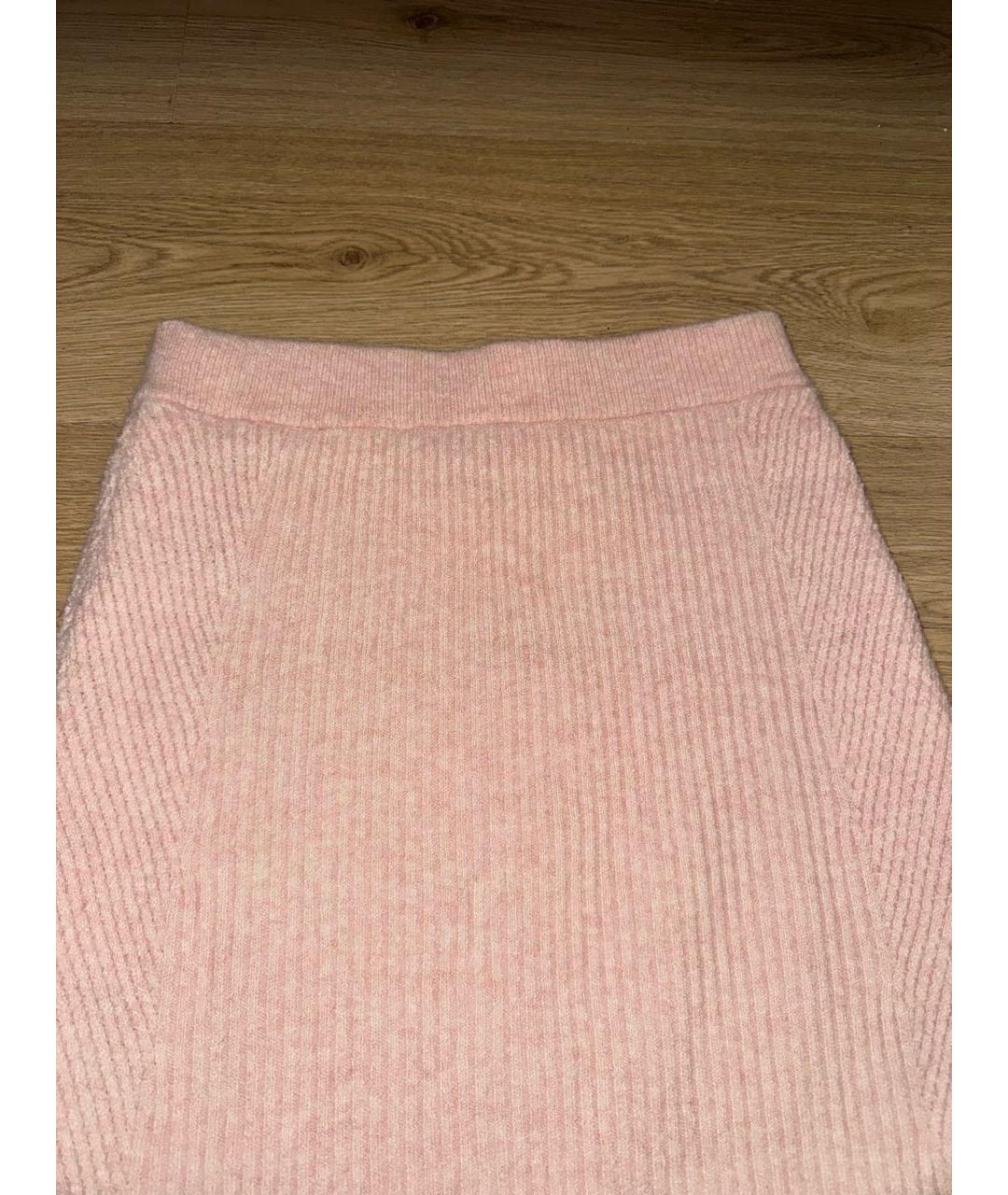 MAJE Розовая юбка макси, фото 4
