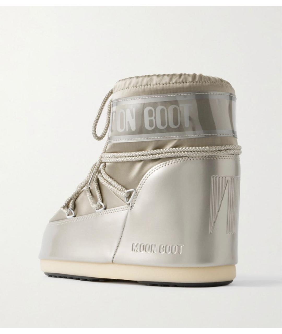 MOON BOOT Бежевые синтетические полусапоги, фото 2