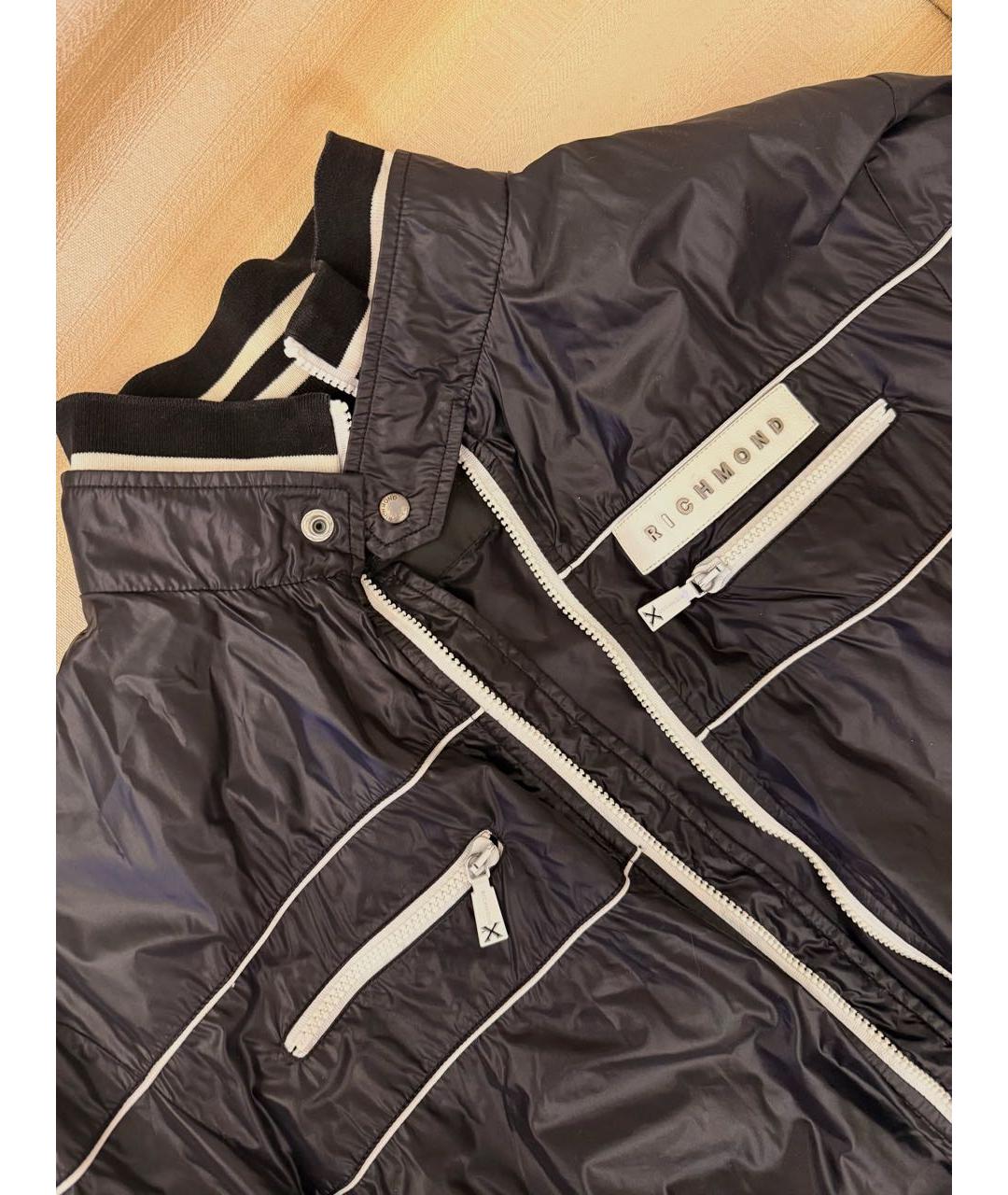 JOHN RICHMOND Черная полиамидовая куртка, фото 3