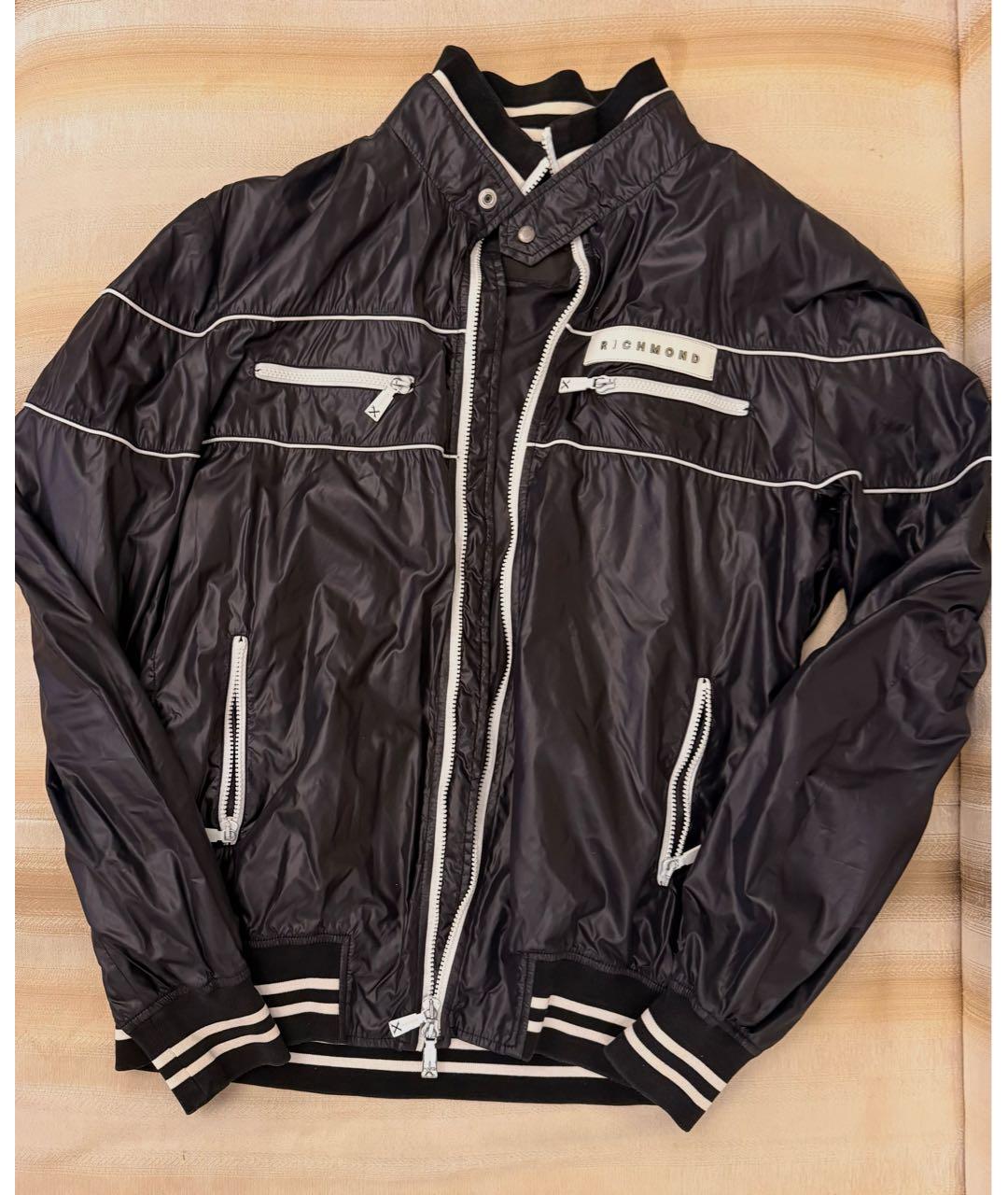 JOHN RICHMOND Черная полиамидовая куртка, фото 5