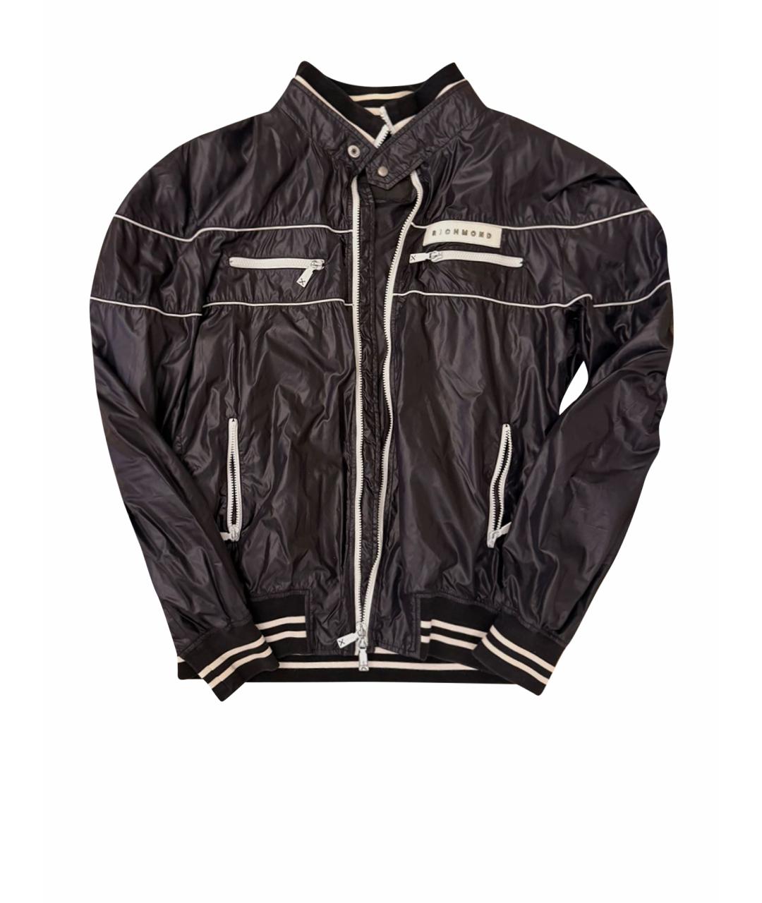 JOHN RICHMOND Черная полиамидовая куртка, фото 1