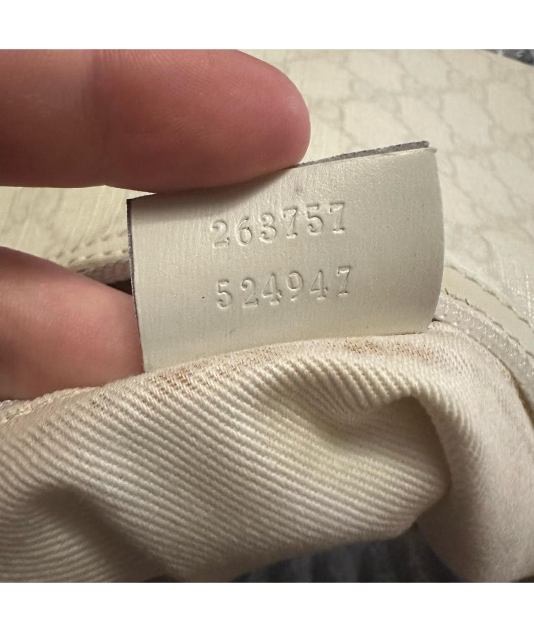 GUCCI Бежевая сумка с короткими ручками, фото 5