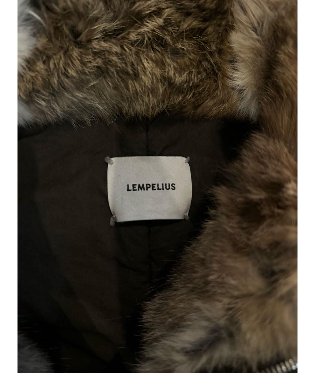 LEMPELIUS Коричневая меховая парка, фото 3