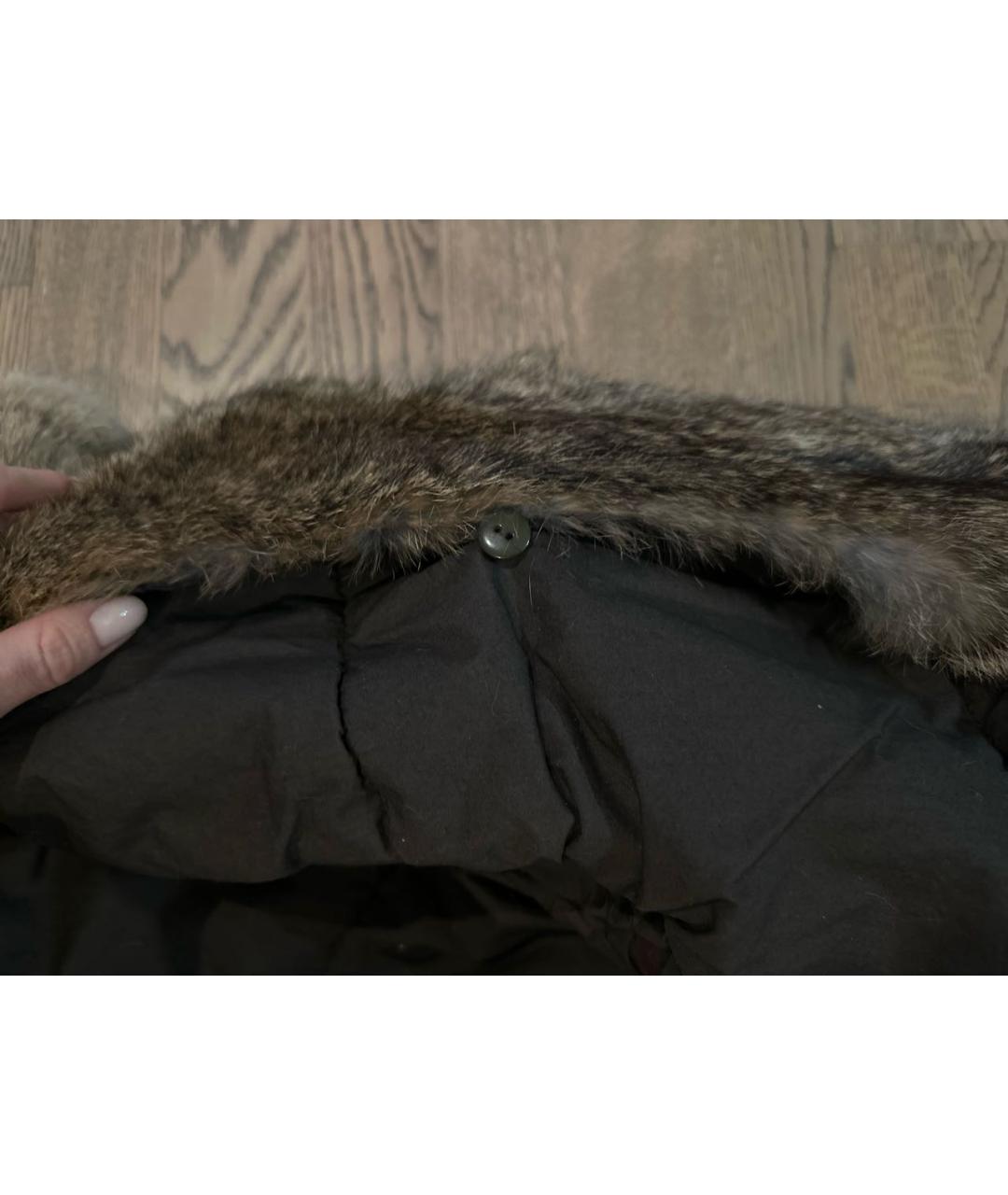 LEMPELIUS Коричневая меховая парка, фото 4