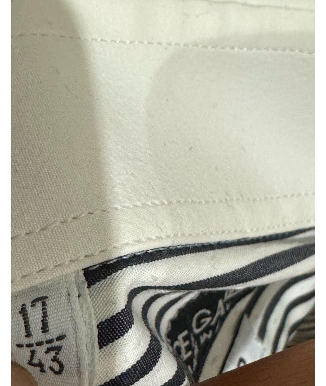 DOLCE&GABBANA Белая хлопковая кэжуал рубашка, фото 3