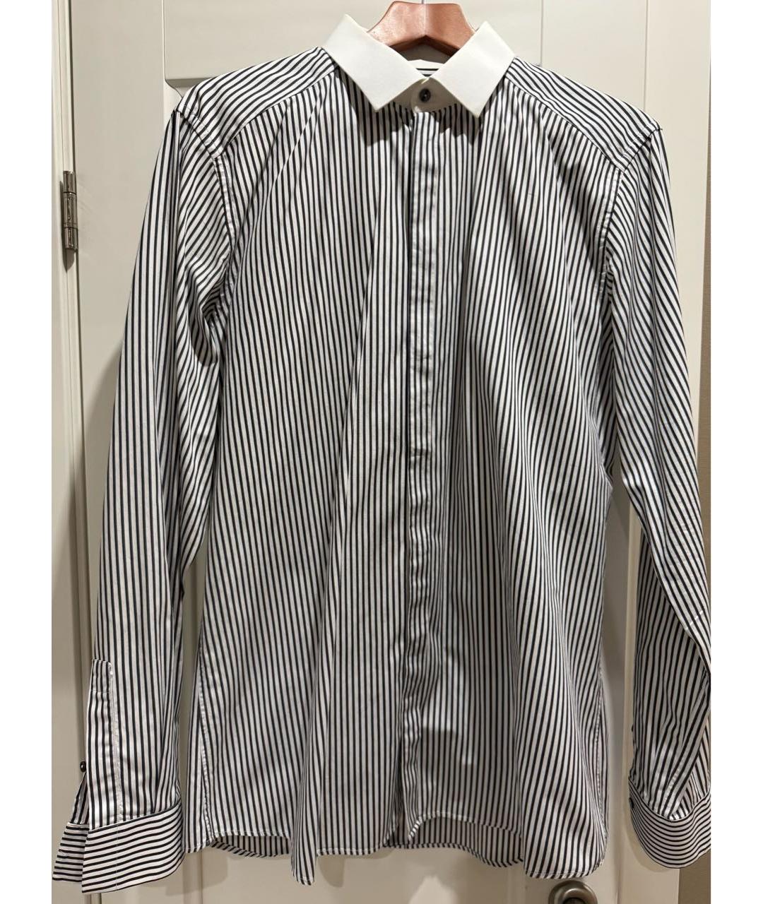 DOLCE&GABBANA Белая хлопковая кэжуал рубашка, фото 6