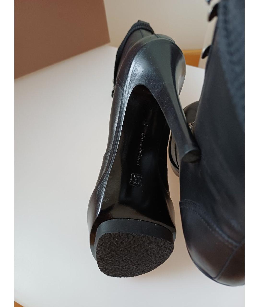 GIANVITO ROSSI Черные кожаные ботильоны, фото 9