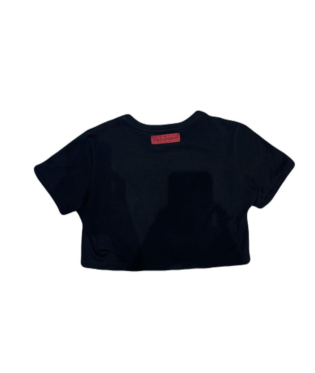 DOLCE&GABBANA Черный хлопковый детская футболка / топ, фото 2