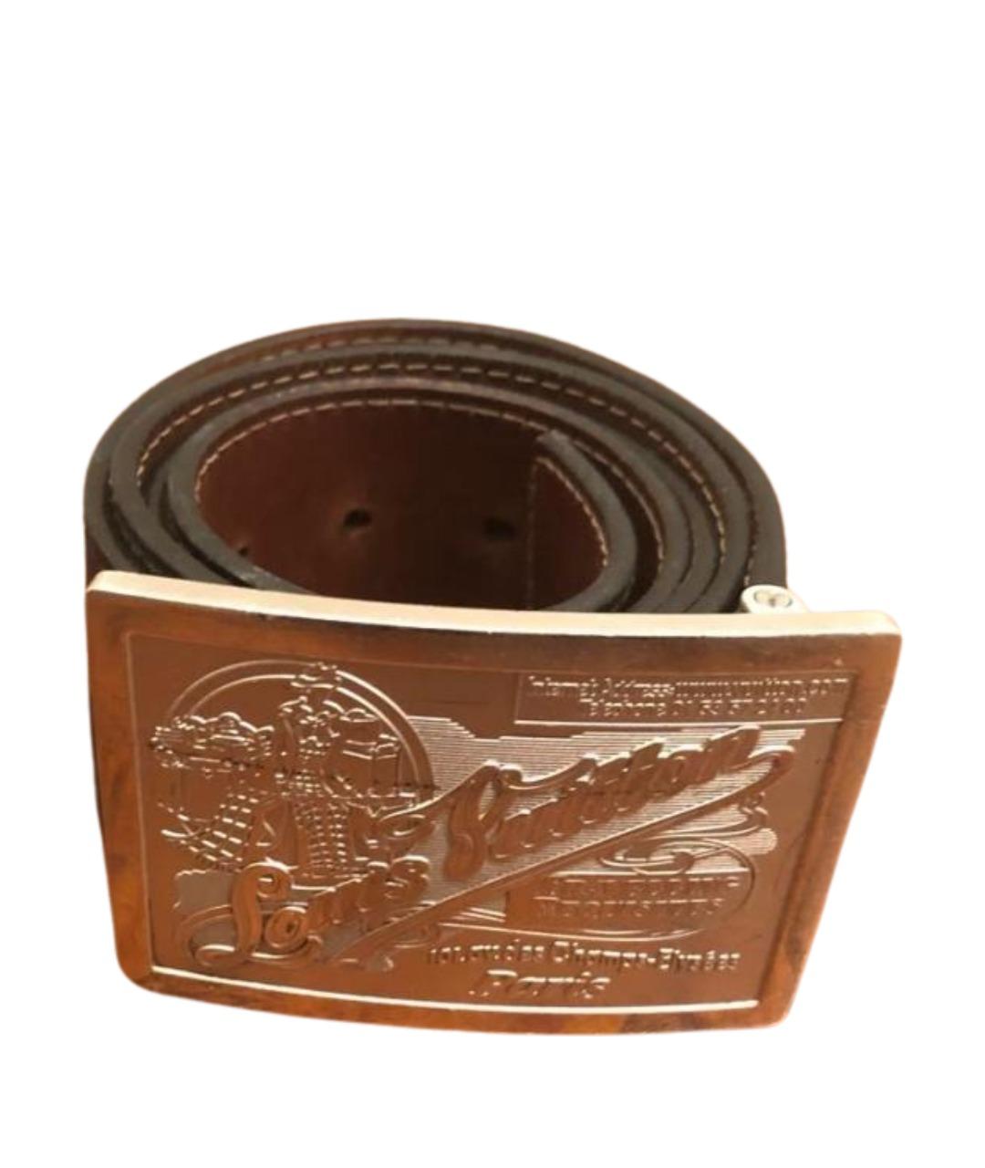 LOUIS VUITTON Черный кожаный ремень, фото 1