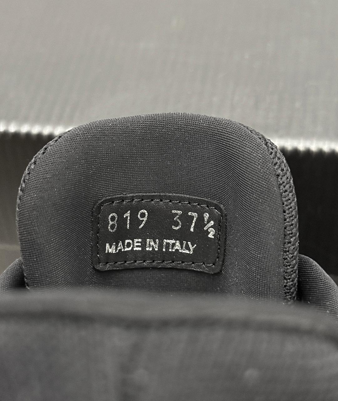 PRADA Черные текстильные кроссовки, фото 7