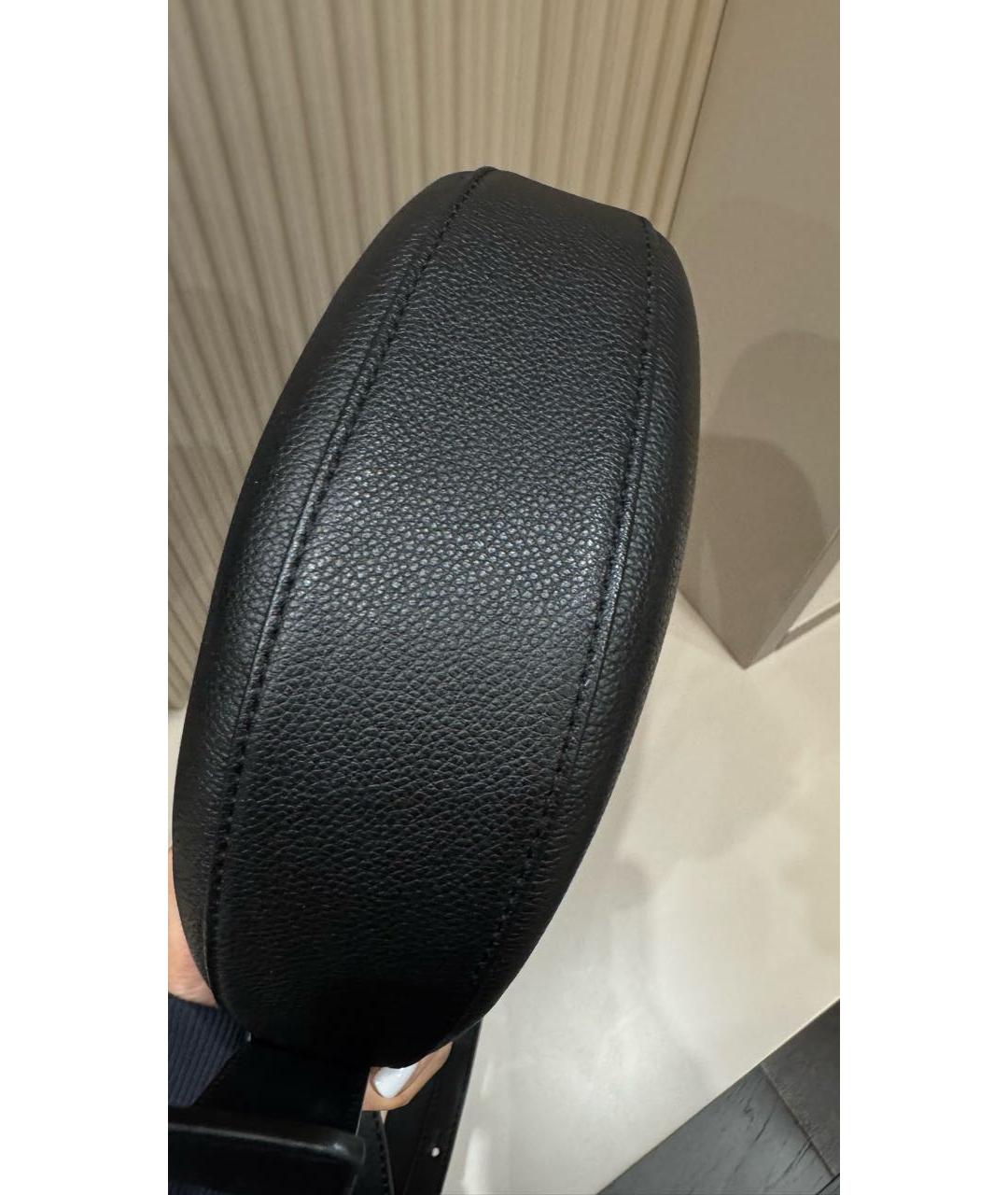 POLENE Черная кожаная сумка через плечо, фото 6