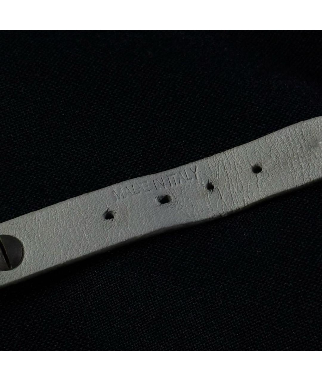 VALENTINO Золотой кожаный браслет, фото 4