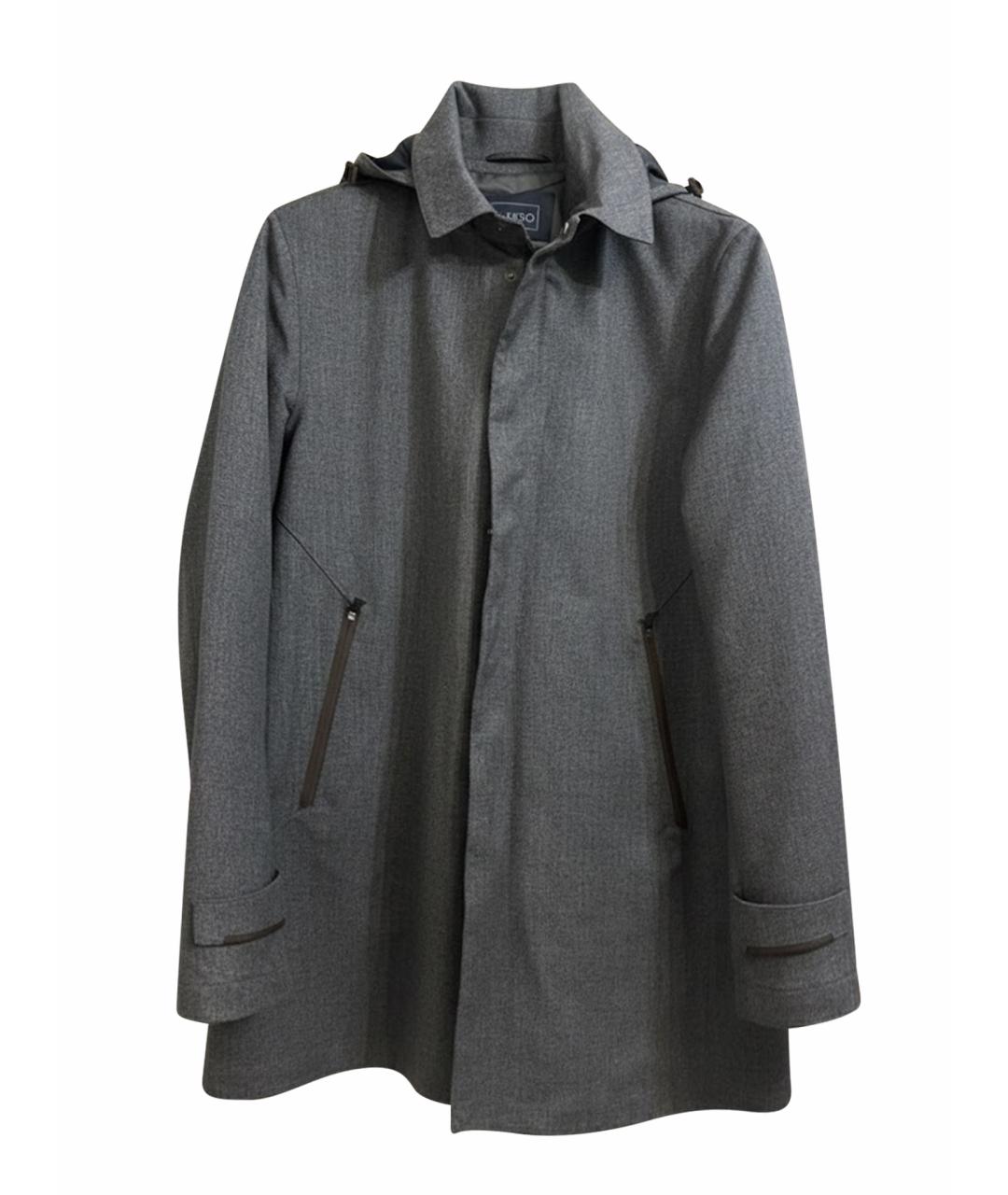 HERNO Серая полиуретановая куртка, фото 1