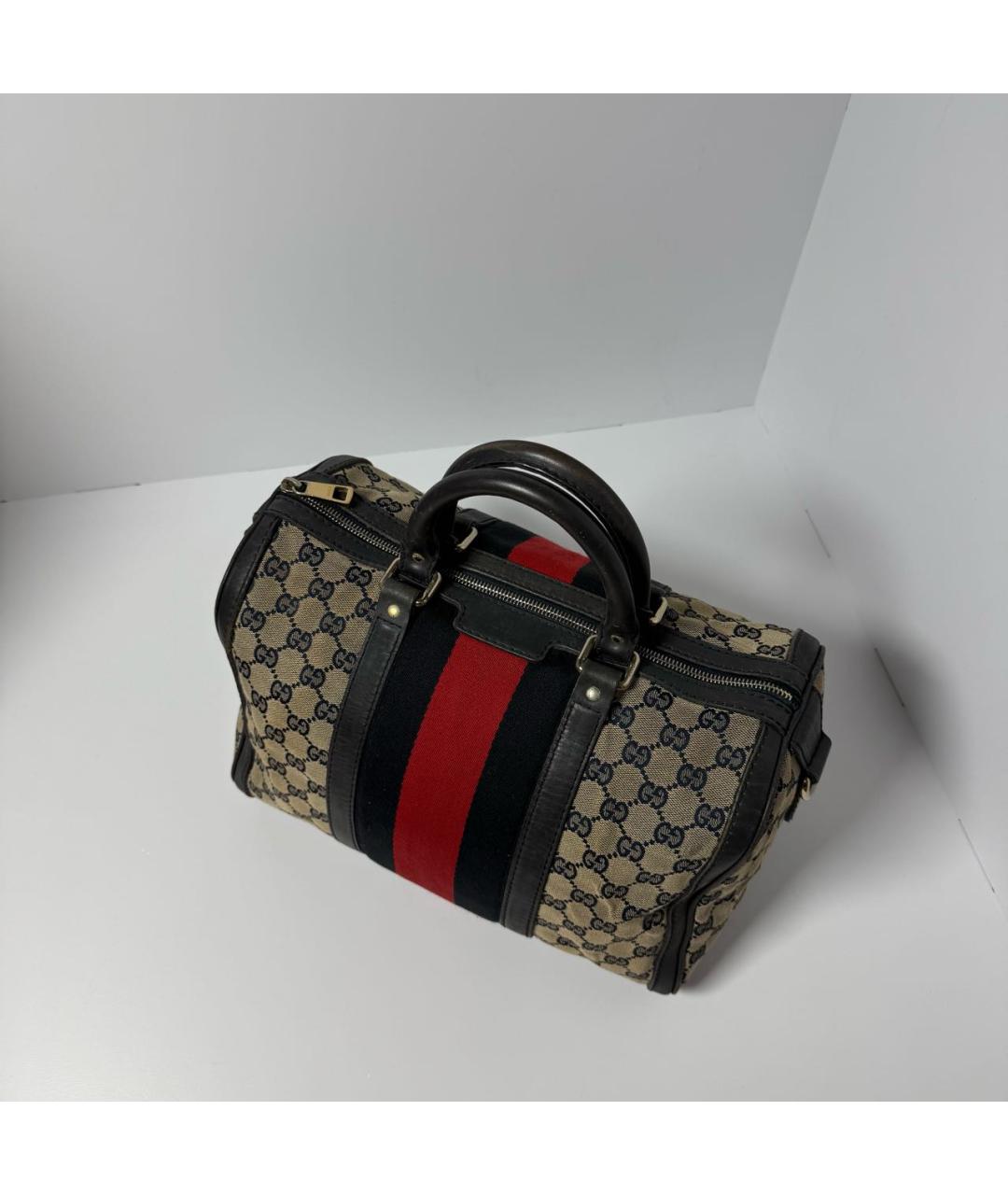 GUCCI Бежевая дорожная/спортивная сумка, фото 3