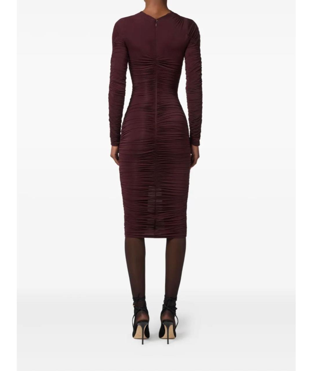 ELISABETTA FRANCHI Бордовое платье, фото 3