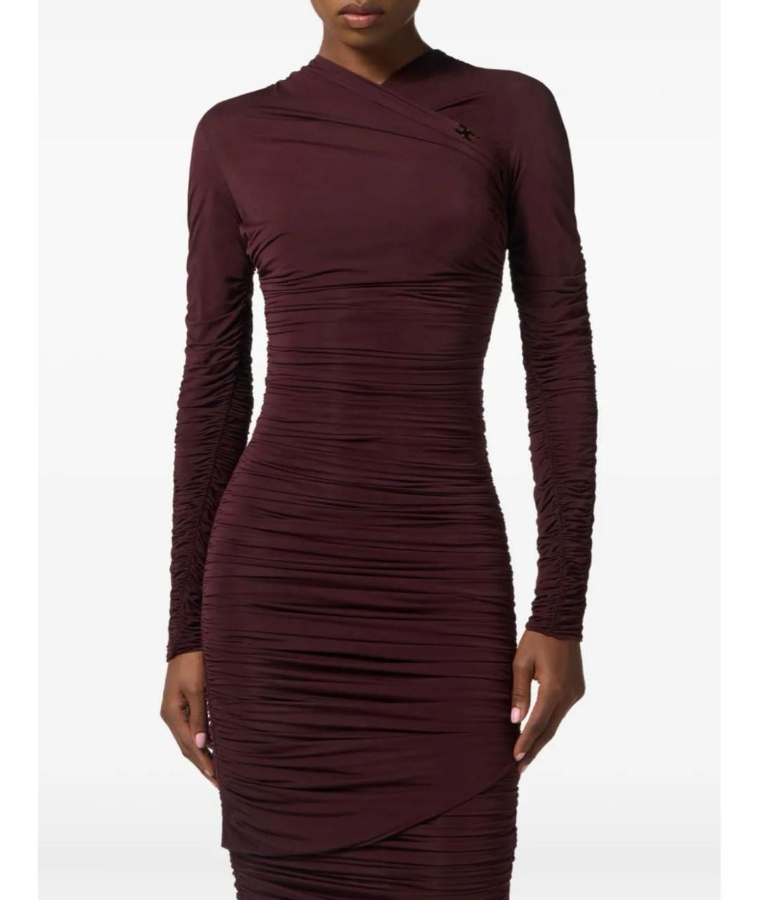 ELISABETTA FRANCHI Бордовое платье, фото 4