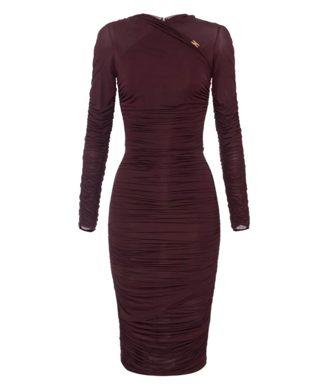 ELISABETTA FRANCHI Бордовое платье, фото 6