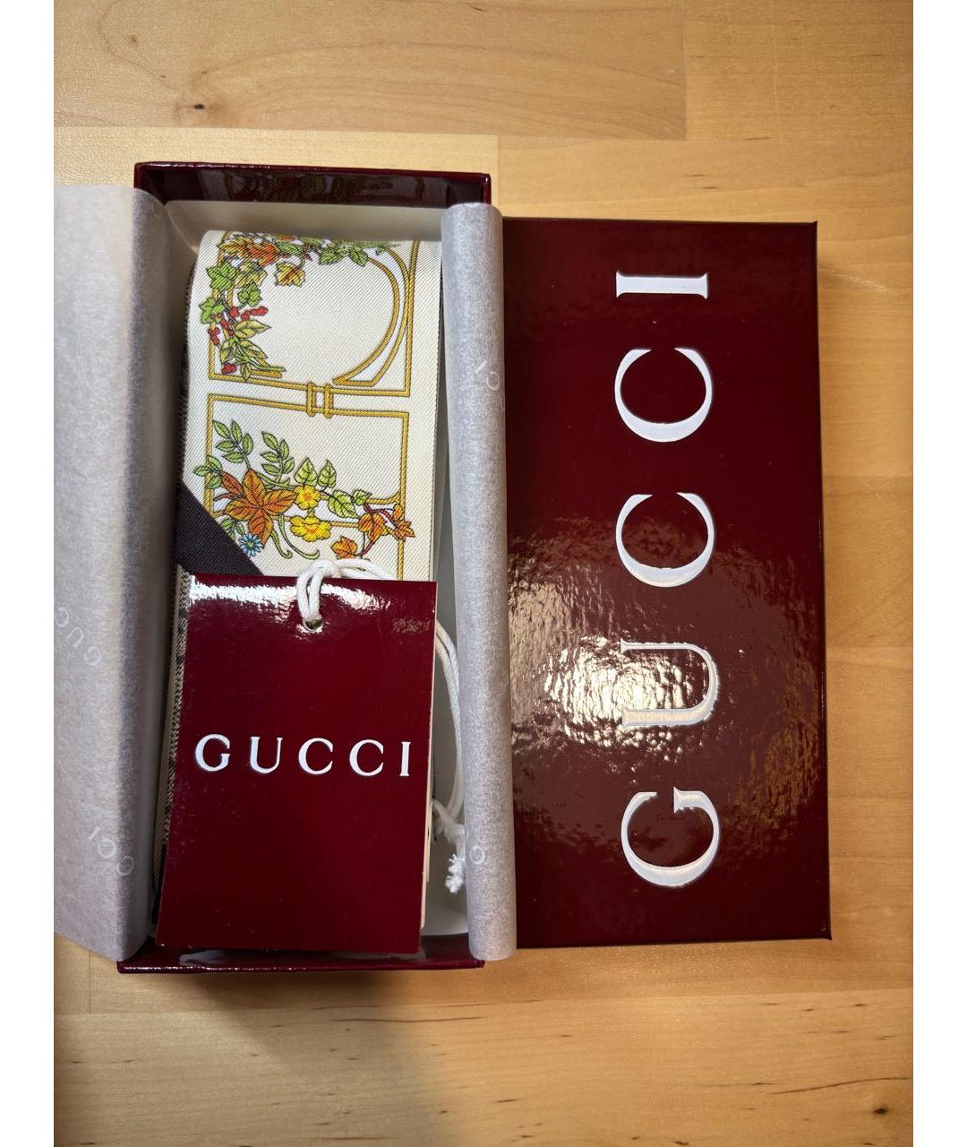 GUCCI Мульти шелковый шарф, фото 6