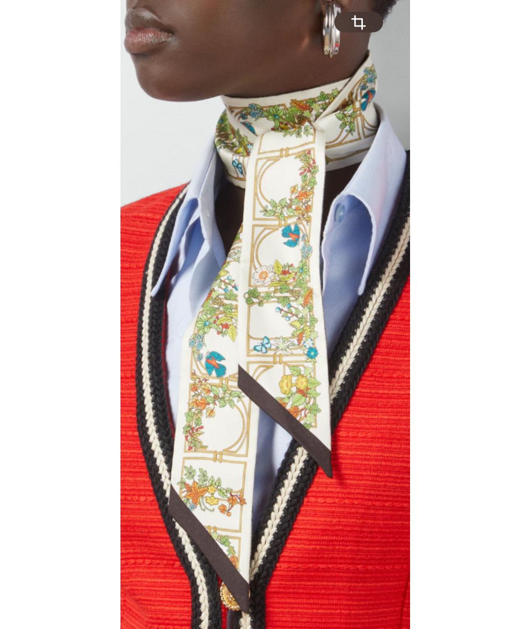 GUCCI Мульти шелковый шарф, фото 5