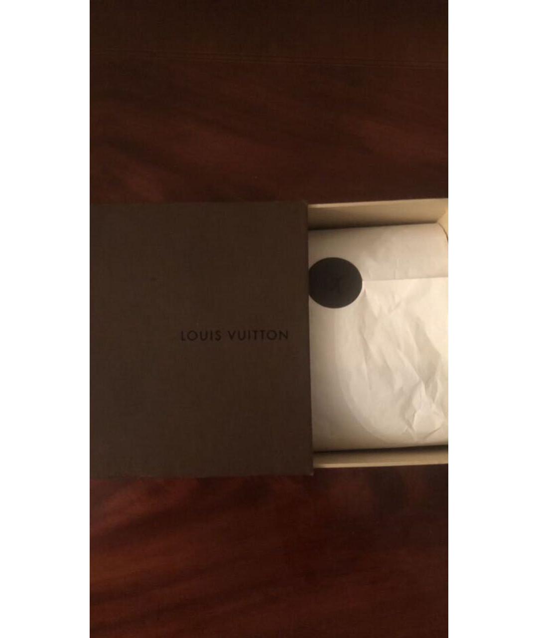 LOUIS VUITTON Темно-синий тканевый галстук, фото 3