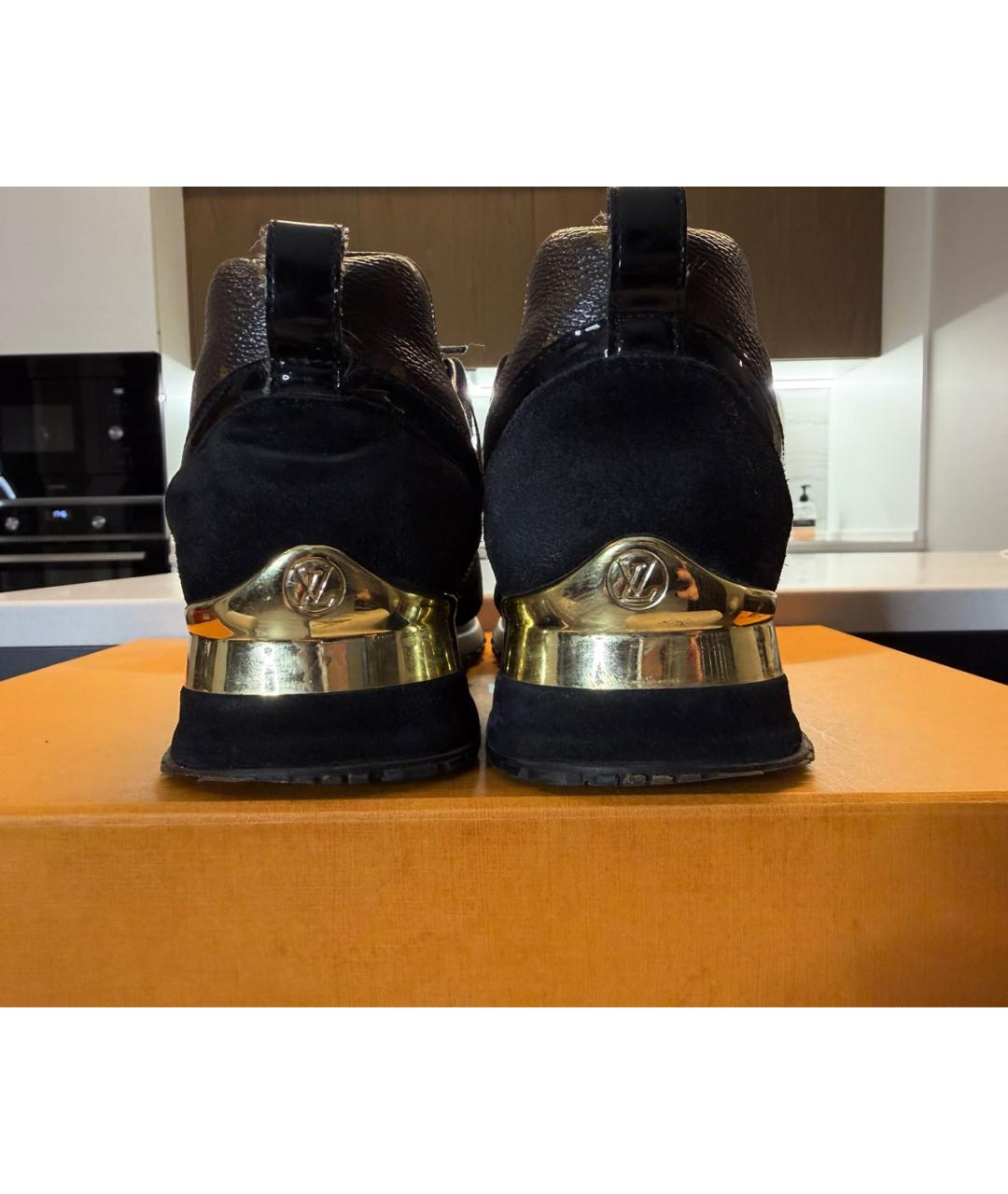 LOUIS VUITTON Черные кроссовки, фото 4