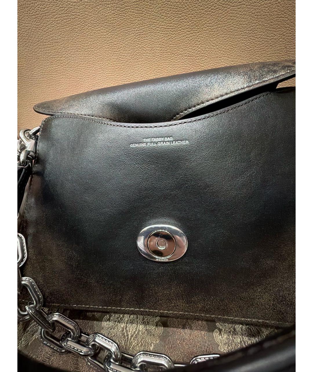 COACH Коричневая кожаная сумка через плечо, фото 7