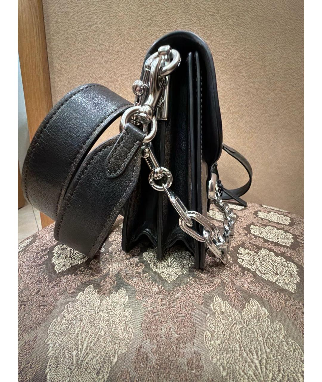 COACH Коричневая кожаная сумка через плечо, фото 2